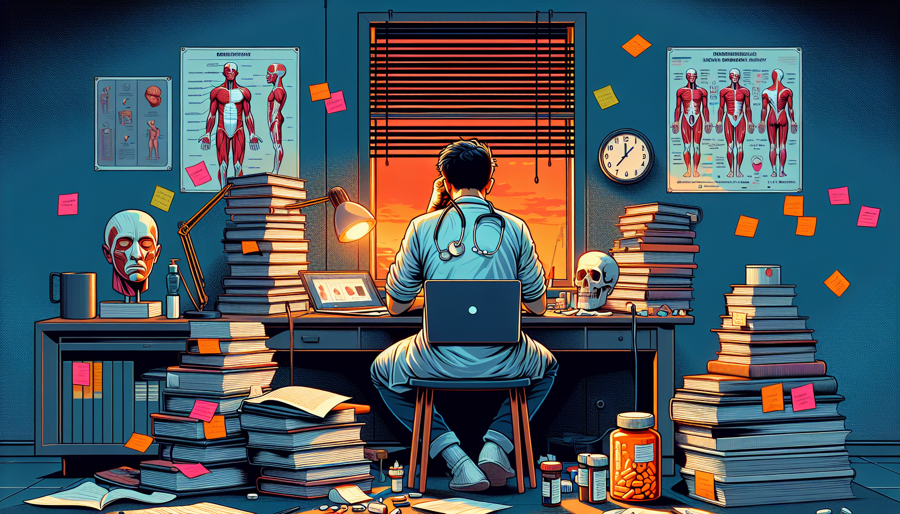 Illustration for Cramming in Med School: An Impending Setback